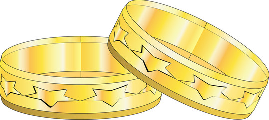 Золотые Обручальные Кольца  © baronred