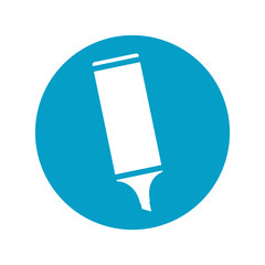 highlighter pen isolated icon vector illustration design