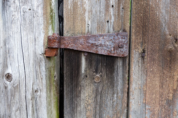 Old rusty hinge