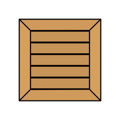carton box packing isolated icon vector illustration design