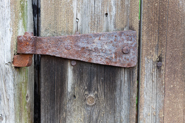 Old rusty hinge