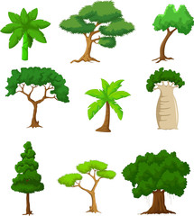 Fototapeta premium tree cartoon collections