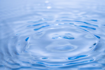 Blue fresh water liquid texture background. Ripple water wave te