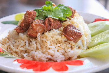 Stewed pork with rice