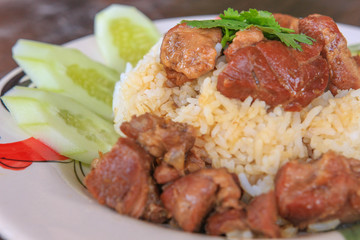 Stewed pork with rice