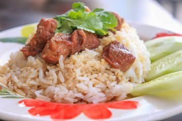 Stewed pork with rice