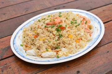 Seafood fried rice