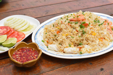 Seafood fried rice