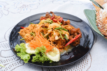 Stir-fried Soft-shelled Crab in Curry Powder