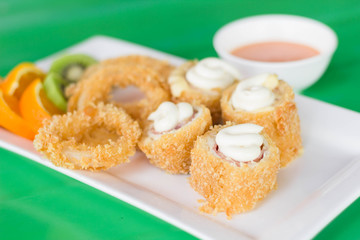 fried meat balls