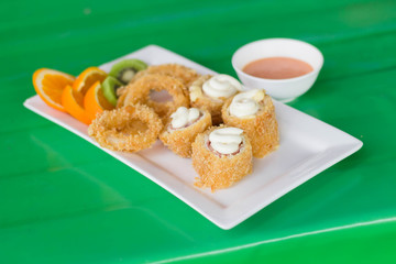 fried meat balls