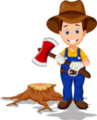 lumberjack cartoon