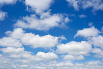 Obraz na płótnie Canvas Clouds flying against blue sky.