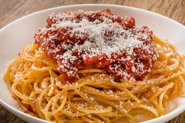 イタリアンパスタ　 アマトリチャーナ　 Spaghetti All'Amatriciana