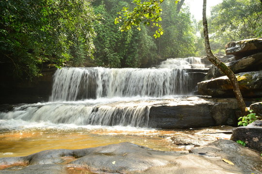 Thanthong  waterfall  sangkhom district Nong Khai Thailand