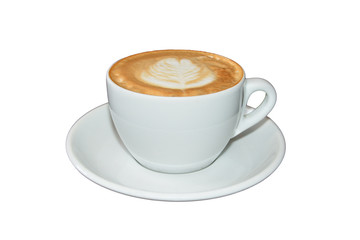 Cup of coffee isolated