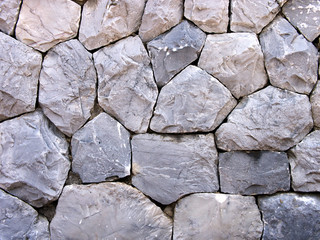 Background of gray stone wall texture, Arrange a gray stone wall.