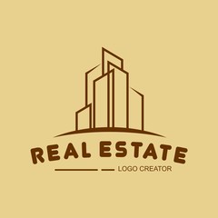 real estate vector logo
