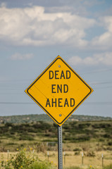 Dead End Ahead Sign