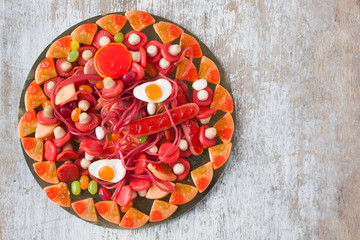 pizza shape jelly candies