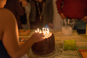 Chocolate birthday cake