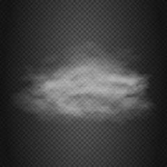 Naklejka premium Smoke cloud, steam, dust vector background