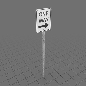One Way Sign 1