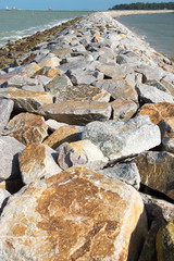 stone road to the sea.