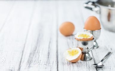 Bolied Eggs (selective focus)