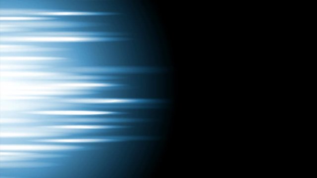 Light blue glowing tech stripes video animation clip. Abstract motion design Ultra HD 4K 3840x2160