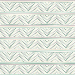 Seamless background in the geometric pattern  of green colors