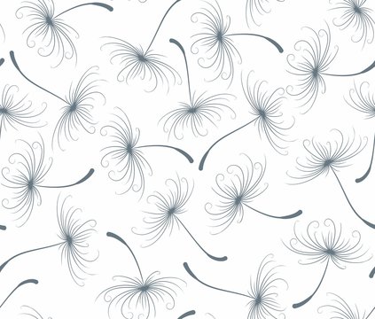 Background with dandelion seeds. 