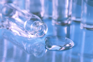 medical ampoules isolated