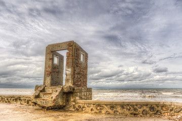 The Old gate by the ocean