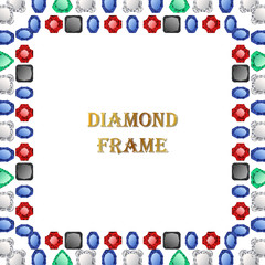 Diamonds square frame