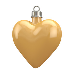 Obraz premium Christmas tree toy heart