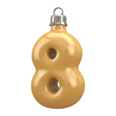 Christmas tree toy font