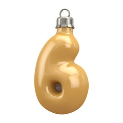 Christmas tree toy font