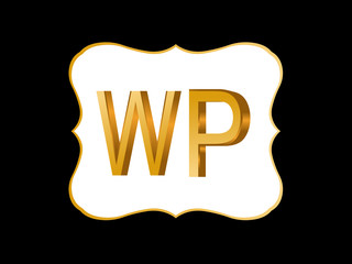WP Initial Logo for your startup venture