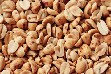 Roasted peanuts background