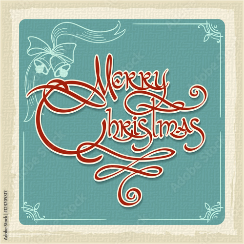 "Merry Christmas Invitation Card" Stock image and royalty-free vector