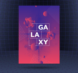 Vibrant gradients' abstract poster design