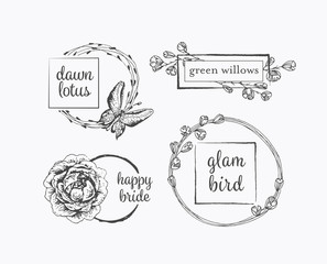 Graphical floral labels