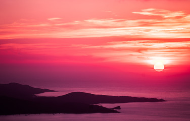 Naklejka premium Corsican Sunset 