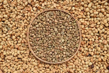 Close up of coffee beans for background