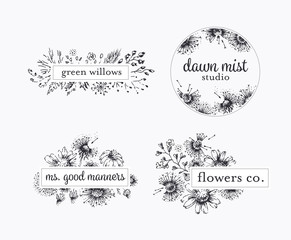 Graphical floral labels