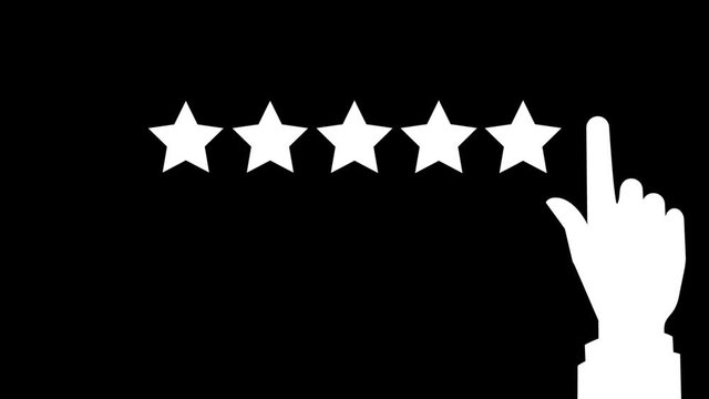 Giving rating stars. Ranking business with fave golden stars. Tick star. Having feedback, reputation and quality. with alpha channel
