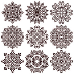 Set of mandalas