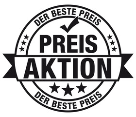 Preisaktion - der beste Preis - Stempel