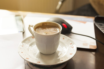 Turkish coffee break at office